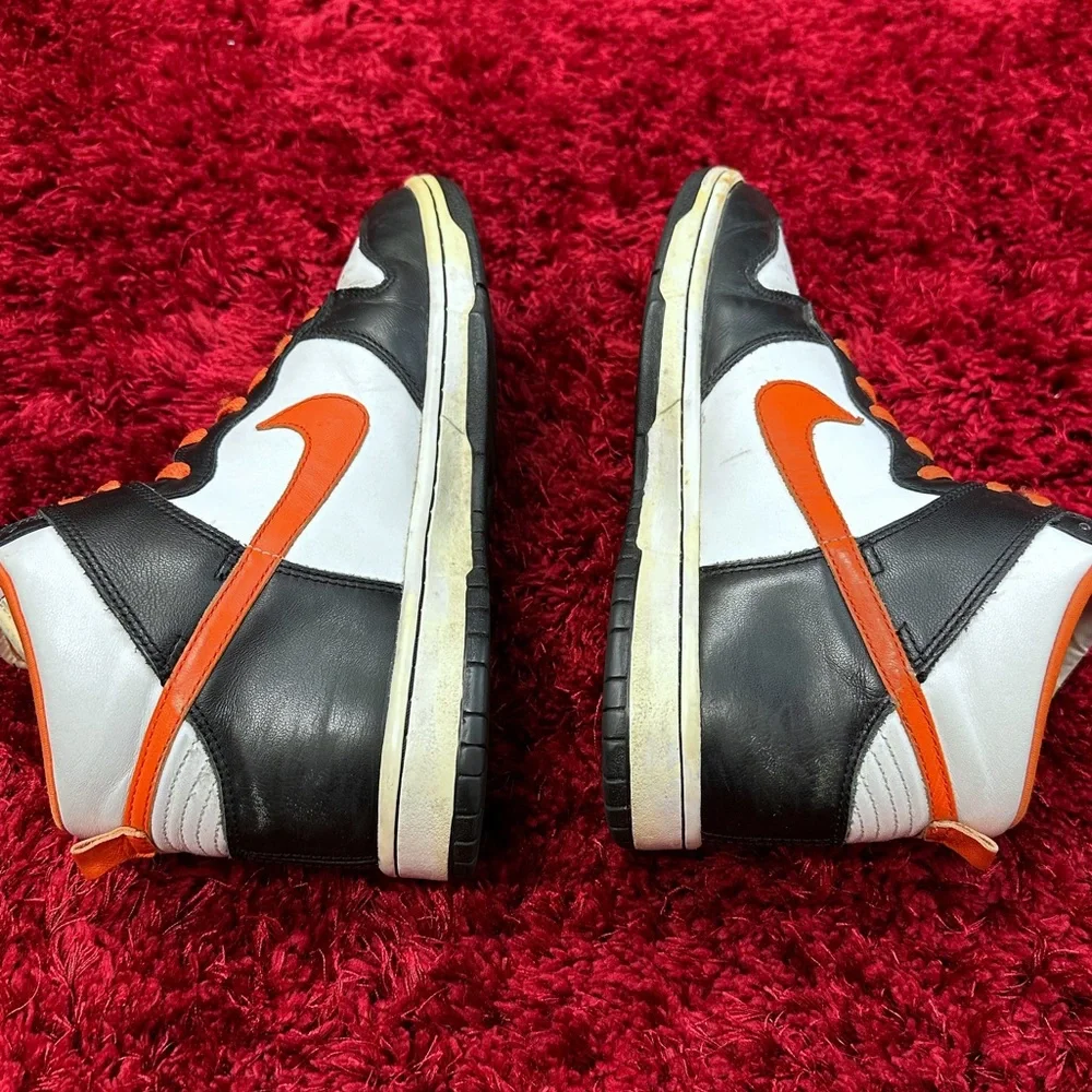 Nike ID Dunk High Orange Black White 316412-991 Men’s 10 Women’s 11.5 - Picture 6 of 6